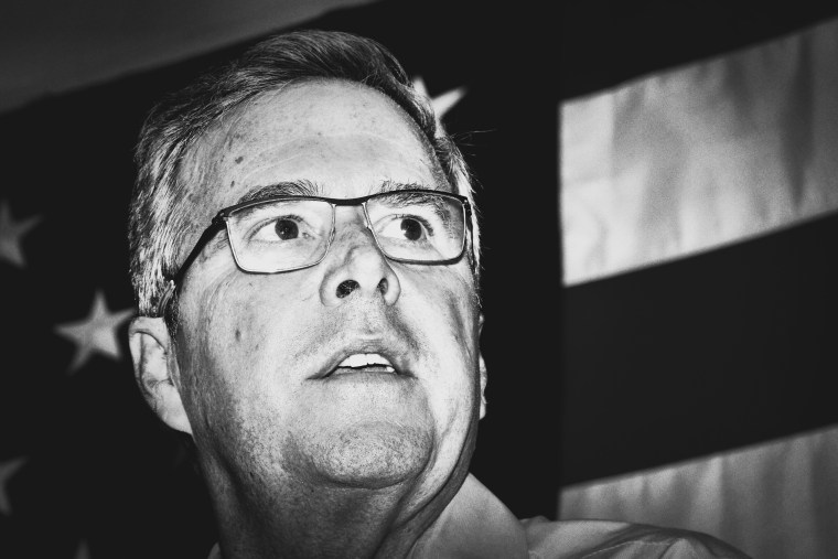 Jeb Bush at the Republican Leadership Summit, April 17, 2015, in Nashua, N.H. (Photo by Mark Peterson/Redux for MSNBC)