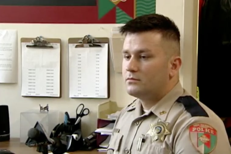 New Richmond, Ohio, Police Officer Jesse Kidder. (Photo courtesy of NBC Video)