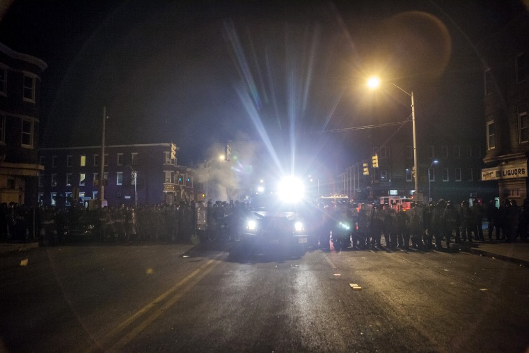 Clashes in Baltimore over death of Freddie Gray