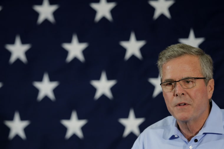 Former Florida Governor and probable 2016 Republican presidential candidate Jeb Bush speaks at the First in the Nation Republican Leadership Conference in Nashua, N.H. April 17, 2015. (Photo by Brian Snyder/Reuters)