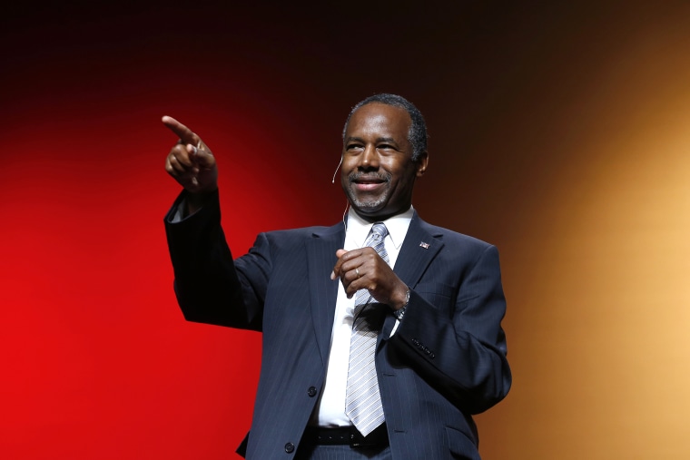 Ben Carson announces his candidacy for president during an official announcement in Detroit, Mich., May 4, 2015. (Photo by Paul Sancya/AP)