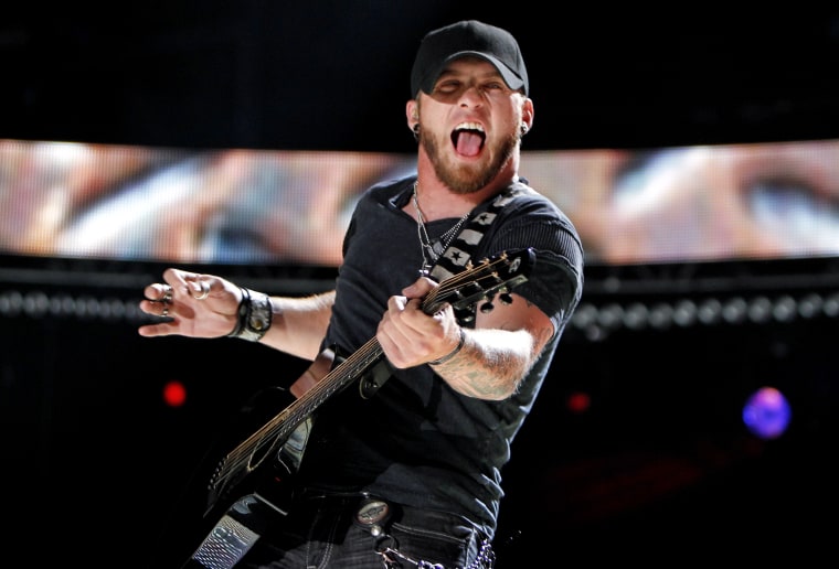 American country rock music singer Brantley Gilbert performs during the Country Music Association (CMA) Music Festival in Nashville, Tenn., June 8, 2012. (Photo by Harrison McClary/Reuters)