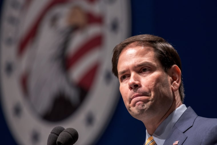 Republican Presidential candidate Sen. Marco Rubio (R-FL) speaks during the Freedom Summit on May 9, 2015 in Greenville, S.C. (Photo by Richard Ellis/Getty)