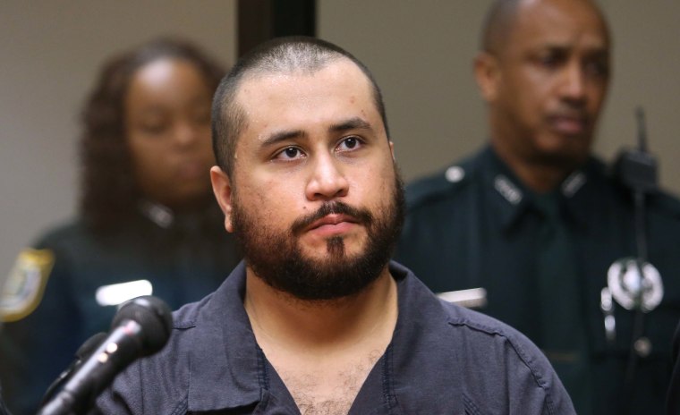 George Zimmerman, acquitted in the high-profile killing of unarmed black teenager Trayvon Martin, in a Sanford, Fla., court on charges including aggravated assault of his girlfriend, Nov. 19, 2013. (Photo by Joe Burbank/Orlando Sentinel)