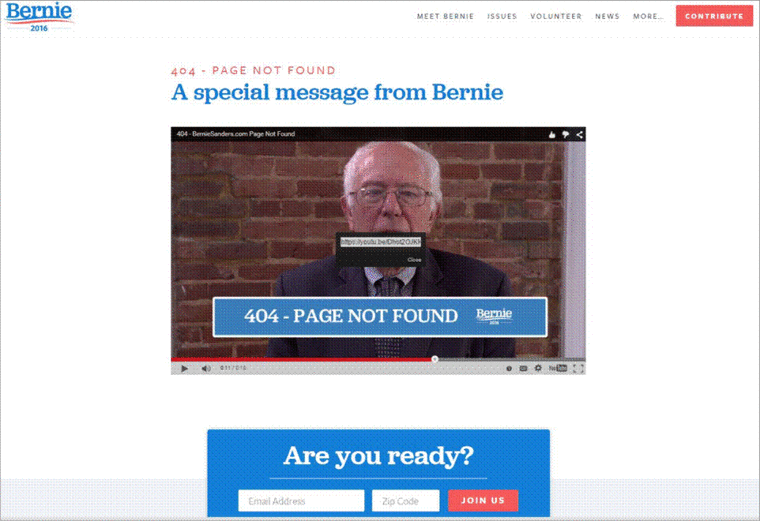 Screenshot of “404 – Page Not Found” taken on May 27, 2015 at 2:14pm ET.