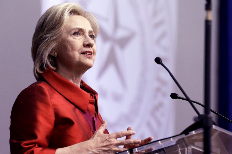 Hillary Rodham Clinton delivers a speech at Texas Southern University in Houston, June 4, 2015. (Photo by Pat Sullivan/AP)