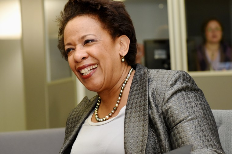 U.S. Attorney General Loretta Lynch is seen prior to the Justice and Home Affairs Ministerial Meeting at the National Library of Latvia in Riga, Latvia, June 3, 2015. (Photo by Ilmars Znotins/AFP/Getty)