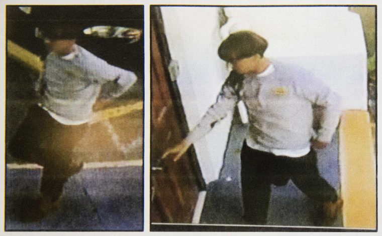 Images on a flier provided to media, June 18, 2015, by the Charleston Police Department show surveillance footage of a suspect wanted in connection with a shooting at Emanuel AME Church in Charleston, S.C. (Photo by Charleston Police Department/AP)