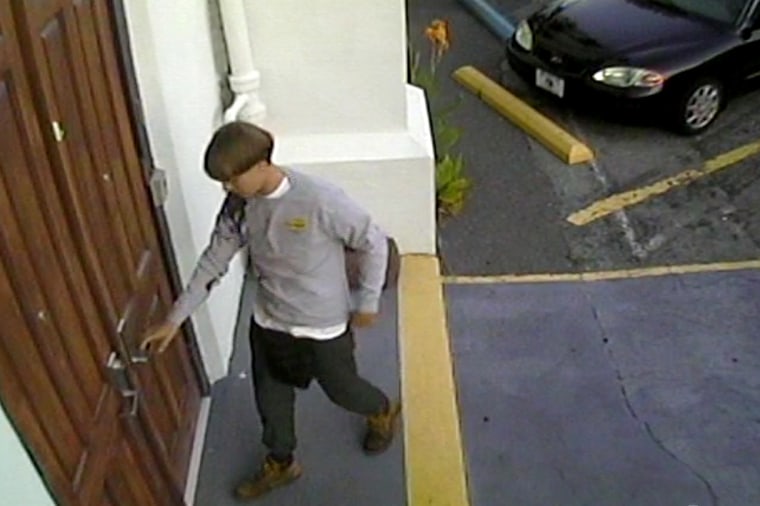 Dylann Roof is seen entering the Emanuel A.M.E. Church, in this still image from CCTV footage released by the Charleston Police Department June 18, 2015. (Photo by Charleston Police Department/Handout/Reuters)