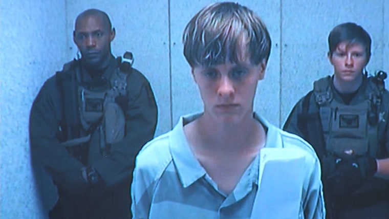 Dylann Storm Roof appears at a bond hearing in North Charleston, South Carolina. He faces murder charges for the Charleston church massacre that left nine people dead.