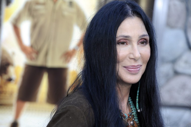 Cher arrives for the world premiere of 'Zookeeper' in Los Angeles, Calif. on July, 6 2011. (Photo by Paul Buck/EPA)