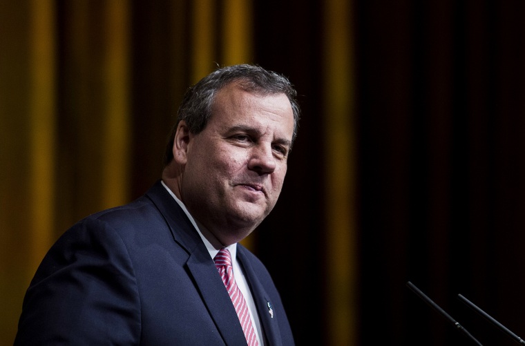 Chris Christie, governor of New Jersey, pauses while speaking during the Faith and Freedom Coalition's \"Road to Majority\" conference in Washington, D.C., June 19, 2015. (Photo by Drew Angerer/Bloomberg/Getty)