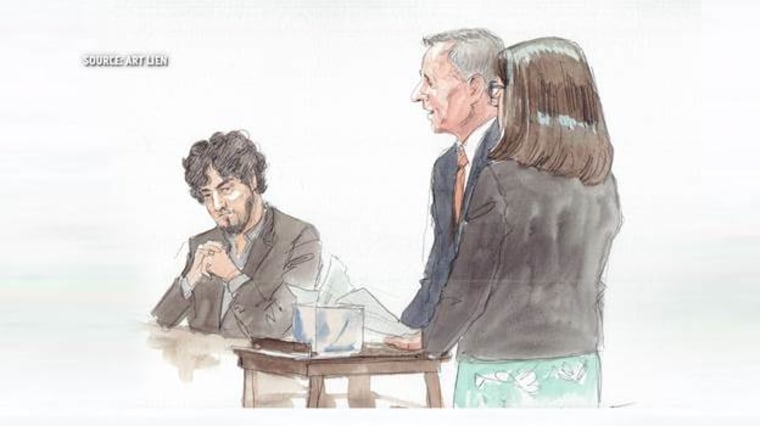 The parents of Martin Richard address the court during a sentencing hearing for Boston Marathon bomber Dhzokhar Tsarnaev on June 24.