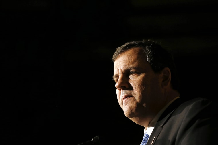 New Jersey Governor Chris Christie delivers a speech at an event in Rolling Meadows, Ill., on Feb. 12, 2015. (Photo by Jim Young/Reuters)