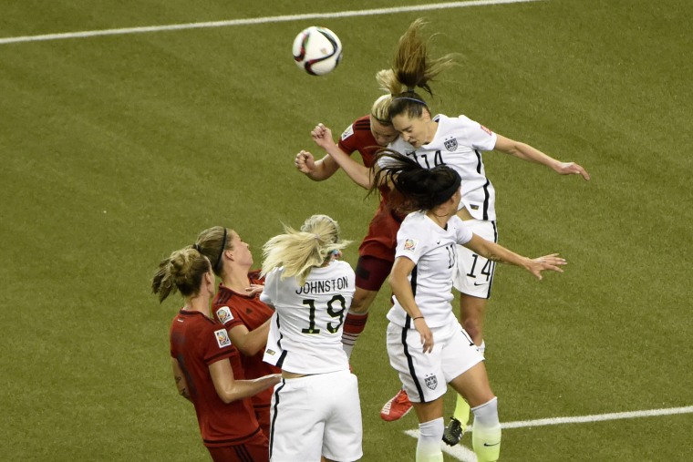 Soccer: Women's World Cup-Semifinal-United States at Germany (Photo by Eric Bolte/USA Today Sports/Retuters)