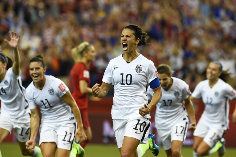 Semi-finals - USA vs Germany (Photo by Carmen Jaspersen/EPA)