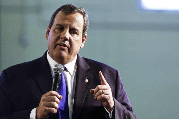 New Jersey Gov. Chris Christie announces his candidacy for the Republican presidential nomination at Livingston High School on June 30, 2015 in Livingston Twp., New Jersey. (Photo by Jeff Zelevansky/Getty