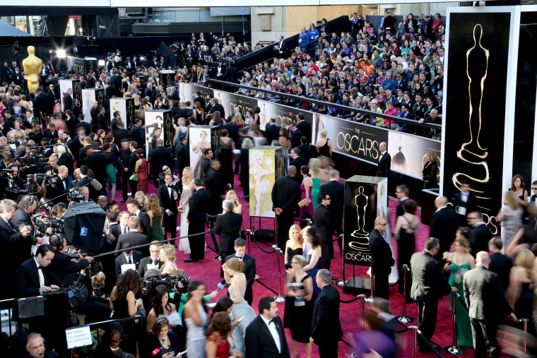 A general view during red carpet arrivals at the Oscars held at Hollywood & Highland Center on February 24, 2013 in Hollywood, Calif. (Photo by Richard Heathcote/Getty)