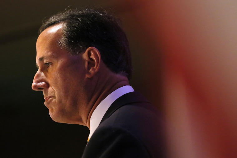 Rick Santorum speaks at National Right to Life convention (Photo by Jonathan Bachman/AP).