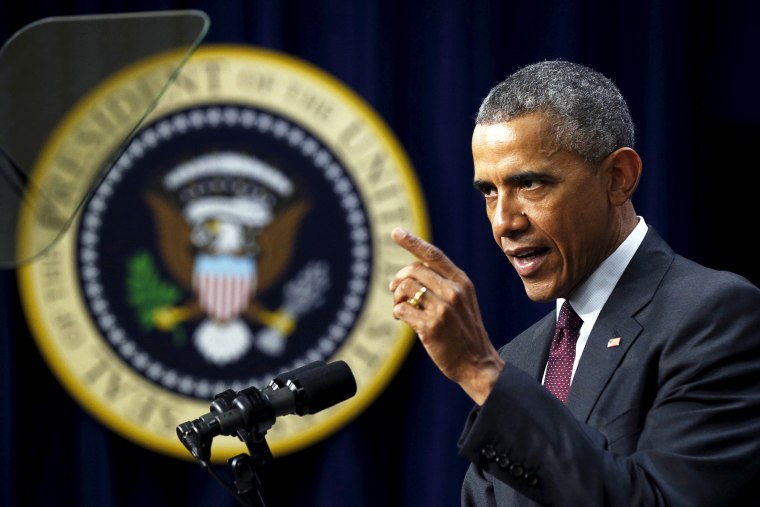 President Barack Obama speaks at the White House in Washington, D.C. (Photo by Kevin Lamarque/Reuters)