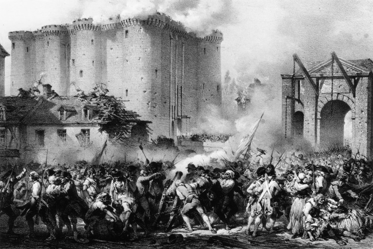 Storming The Bastille (Photo illustration by Jules David/Hulton Archive/Getty).