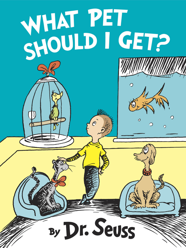 Cover for New Dr. Seuss Book \"What Pet Should I Get?\" to be published on Jul. 28, 2015 (Photo by PRNewsFoto/Random House Children's Books).