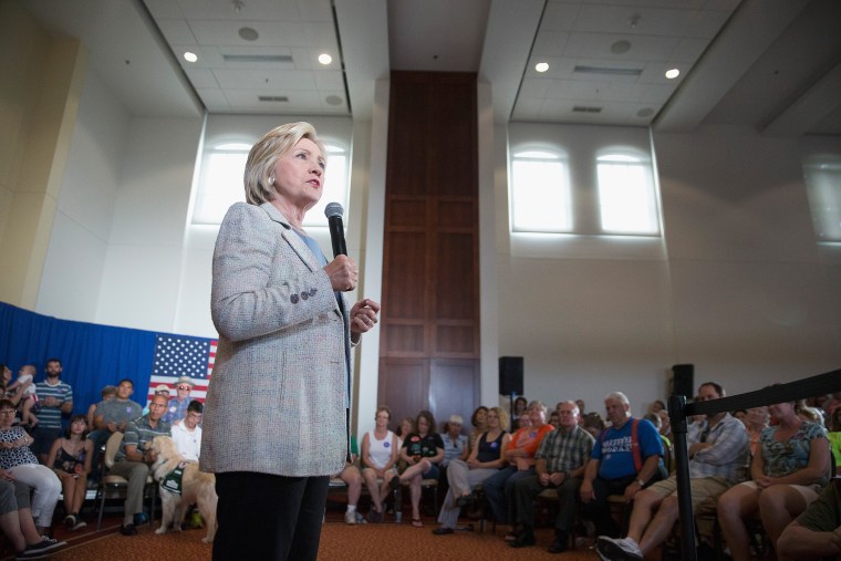 Hillary Clinton brings her Presidential Campaign back to Iowa (Photo by Scott Olson/Getty).