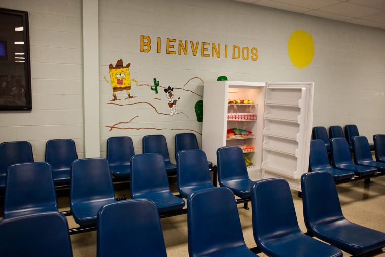 The Karnes County Residential Center which houses mother and child ICE (Immigration and Customs Enforcement) detainees is pictured here (Photo by Drew Anthony Smith/Getty).