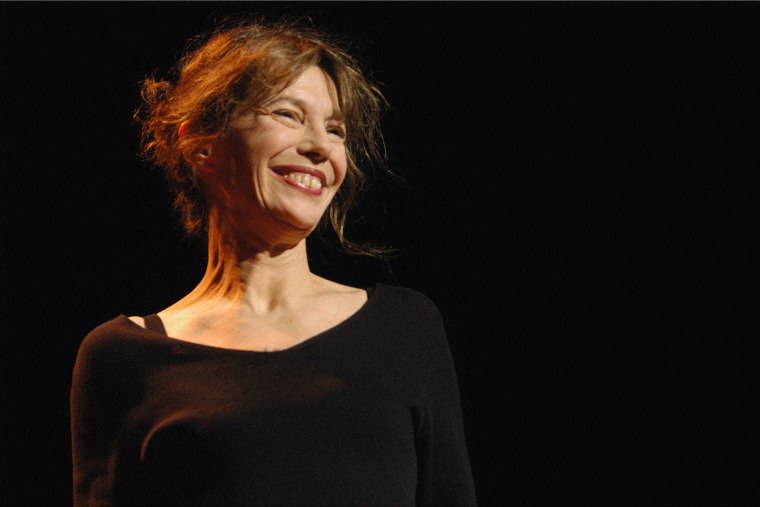 Jane Birkin is seen at the Usher Hall in Edinburgh. (Photo by Ross Gilmore/Redferns/Getty)