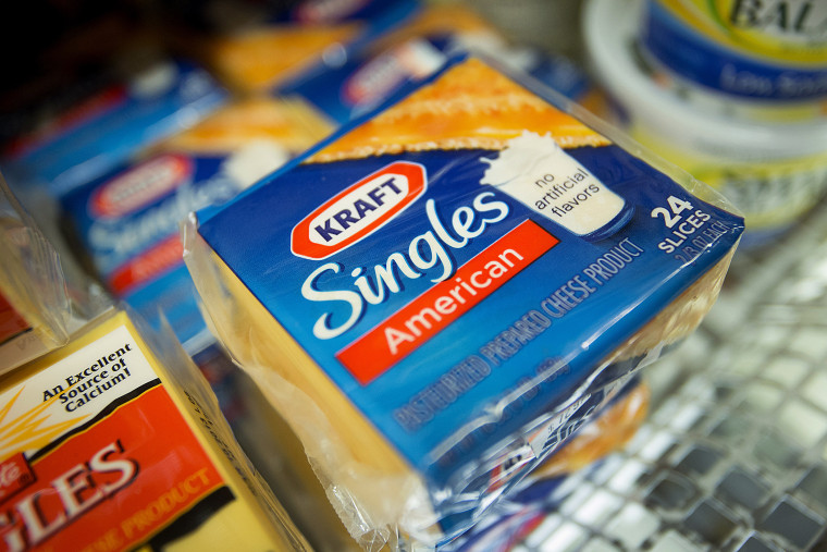 Packages of Kraft Foods Group Inc. Singles cheese slices (Photo by Scott Eells/Bloomberg/Getty).