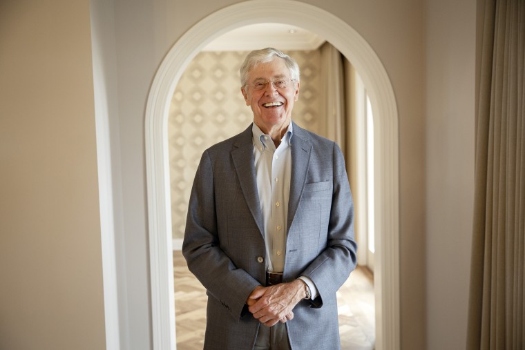 Charles Koch stands for a portrait after an interview with the Washington Post at the Freedom Partners Summit on Monday, August 3, 2015 in Dana Point, CA. (Photo by Patrick T. Fallon/The Washington Post/Getty)