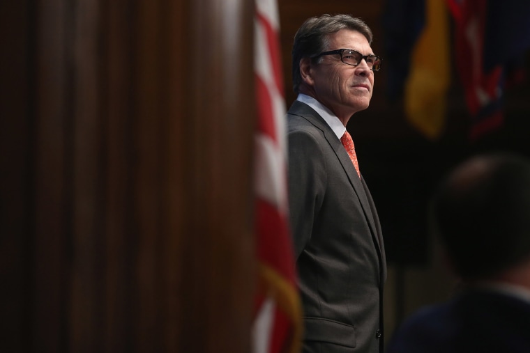 Former Texas Governor and Republican presidential candidate Rick Perry (Photo by Chip Somodevilla/Getty).