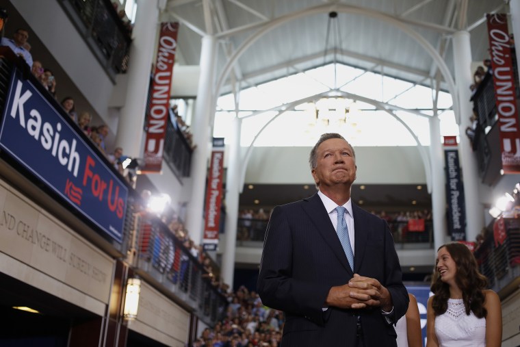 Ohio Governor John Kasich To Announce Presidential Run. (Photo by Luke Sharrett/ Bloomberg/ Getty)