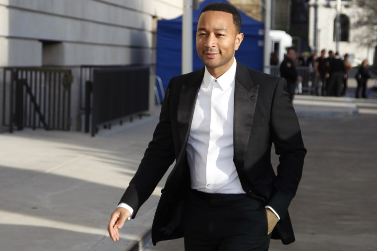 Singer John Legend in Cleveland, Ohio on Apr. 18, 2015 (Photo by Aaron Josefczyk/Reuters).