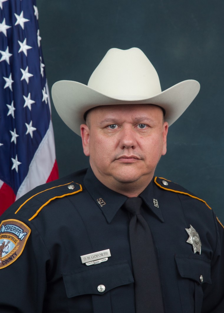 This undated photo provided by the Harris County Sheriff's Office shows sheriff's deputy Darren Goforth who was fatally shot, Aug. 28, 2015. (Photo by Harris County Sheriff's Office/AP)