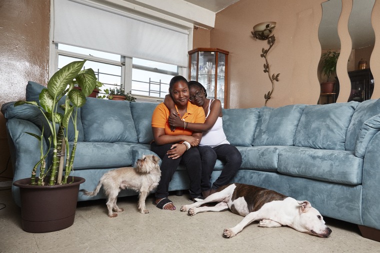 Nyaisha Lee, 21, was born and raised in the Bronx. She is currently a Data Collection Analyst/ Technician for Xerox and is proud to have a job that enables her to provide some support for her parents. (Photo by Balarama Heller)