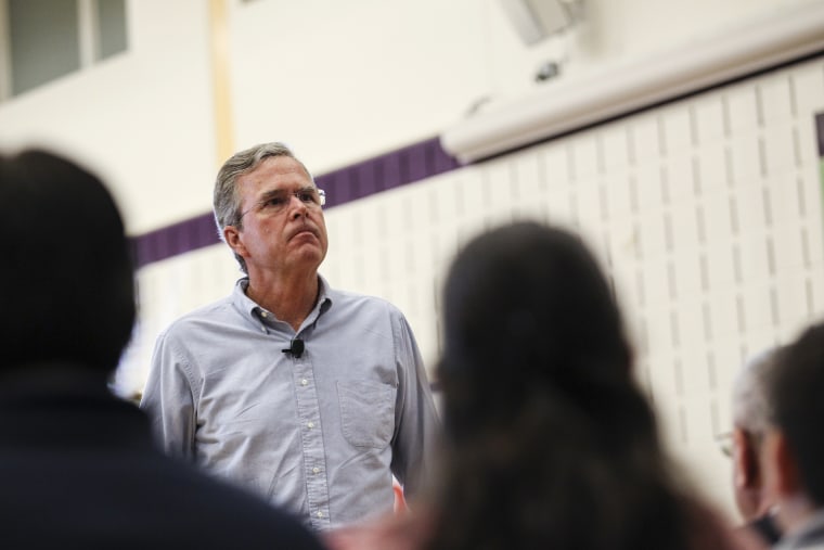 Republican presidential candidate, former Florida Gov. Jeb Bush speaks at a town hall meeting in Salem, N.H., Thursday, Sept. 10, 2015. (Photo by Cheryl Senter/AP)