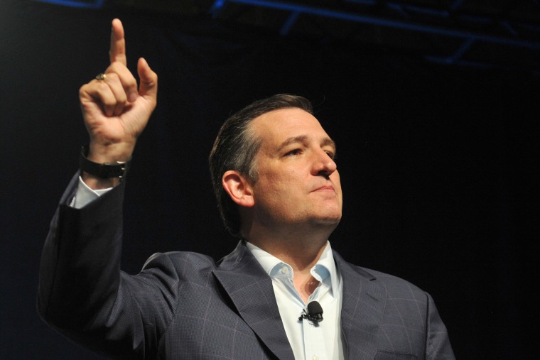 Republican presidential hopeful Sen. Ted Cruz speaks at the Iowa State fairgrounds on Sept. 19, 2015 in Des Moines, Iowa. (Photo by Steve Pope/Getty)