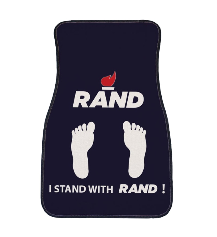 Rand Paul’s Stand With Rand Car Mats can take whatever dirt is thrown at them. A set of two sells for $70.