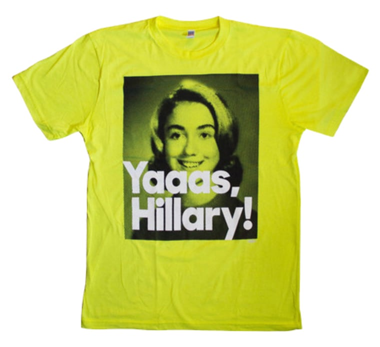 Hillary Clinton’s throw back picture featured in The Loud and Proud Tee selling for $30.
