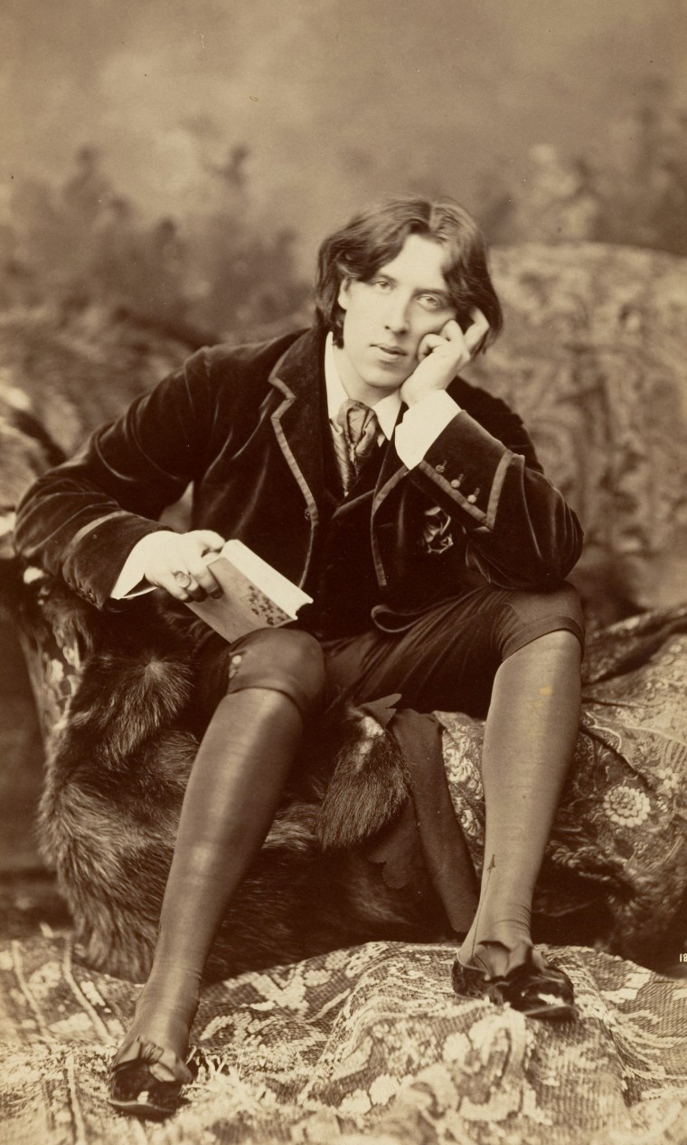 \"Oscar Wilde No. 18\", an albumen silver print of the famous writer, taken in 1882. (Photo by Napoleon Sarony)
