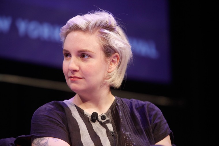 Lena Dunham participates in a discussion with Ariel Levy during the New Yorker Festival on October 10, 2014 in New York, N.Y. (Photo by Thos Robinson/Getty for The New Yorker)