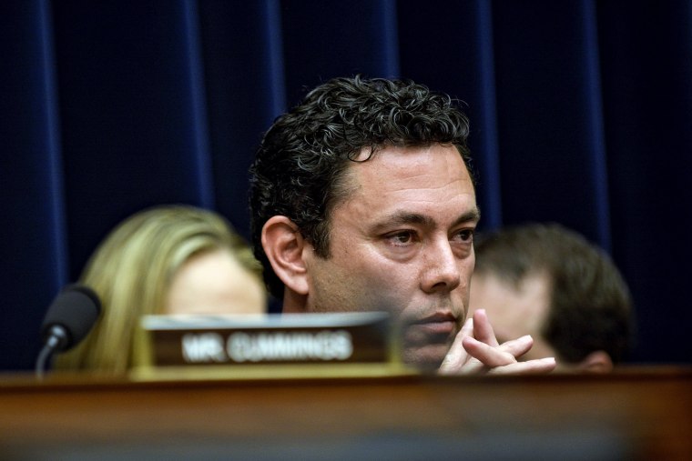 Jason Chaffetz (R-UT), chairman of the House Committee on Oversight and Government Reform listens to responses of his question during a hearing on Capitol Hill, Washington, April 14, 2015. (Photo by James Lawler Duggan/Reuters)