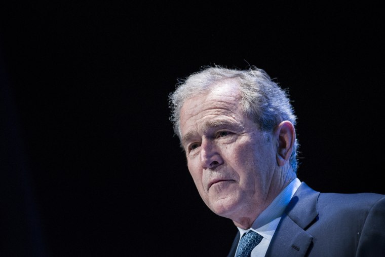 Former US President George W. Bush speaks during \"Investing in Our Future\" at the US-Africa Leaders Summit at the Kennedy Center on Aug. 6, 2014 in Washington, DC. (Brendan Smialowski/AFP/Getty)