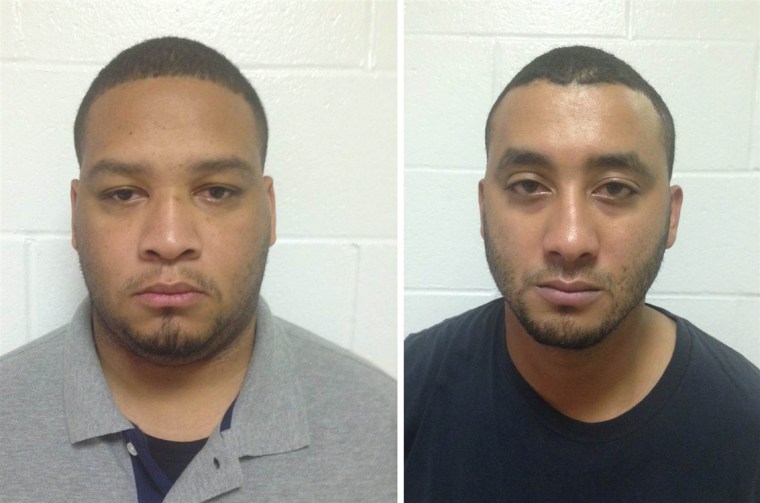 Derrick Stafford, left, and Norris Greenhouse Jr., right, accused of murder in the death of a 6-year-old boy, are seen in mug shots distributed by state police. (Photo courtesy of Louisiana State Police)