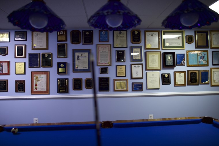 Dr. Benjamin Carson's pool room at his residence in Upperco, Md. on Nov. 27, 2014. (Photo by Mark Makela)