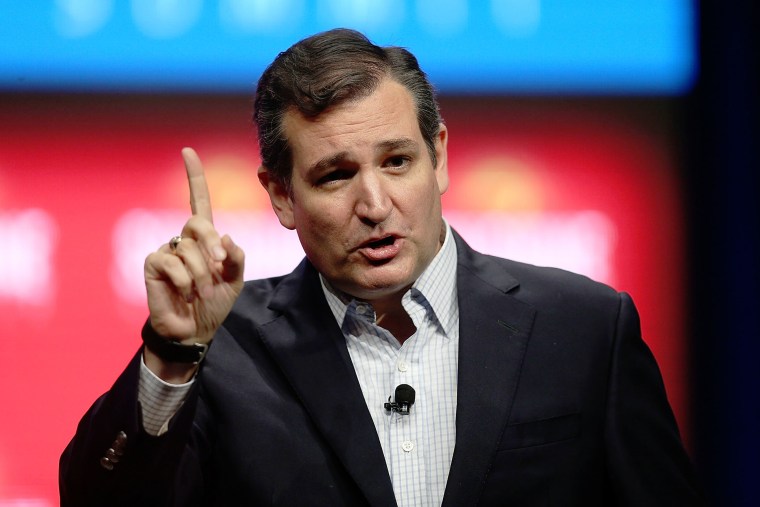 Republican presidential candidate Sen. Ted Cruz (R-TX) speaks during the Sunshine Summit conference being held at the Rosen Shingle Creek on Nov. 13, 2015 in Orlando, Fla. (Photo by Joe Raedle/Getty)