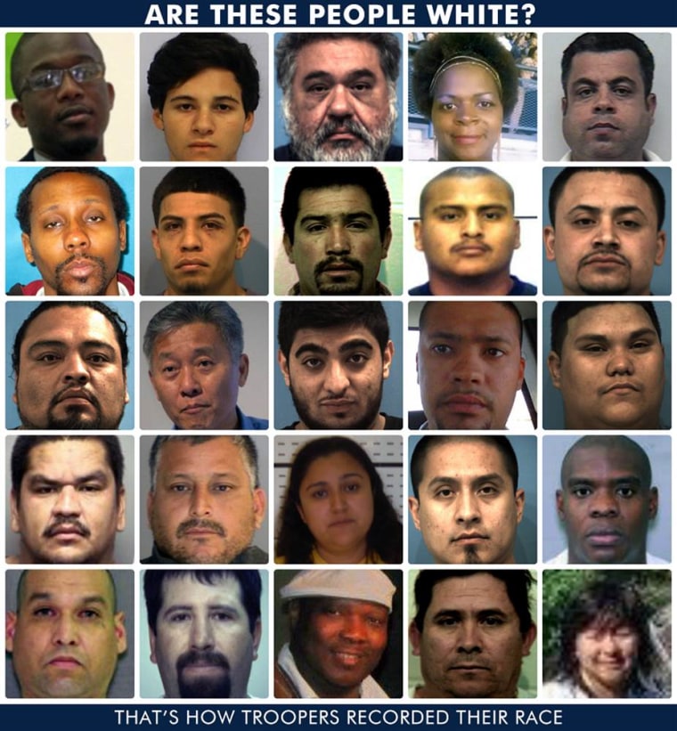25 people whose races were misidentified by state troopers. (Photo illustration by Brian Collister and Joe Ellis/KXAN)