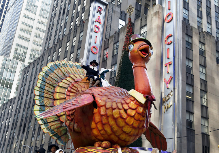 A float makes its way down 6th avenue during the 89th Macy's Thanksgiving Day Parade in the Manhattan borough of New York, Nov. 26, 2015. (Photo by Shannon Stapleton/Reuters)