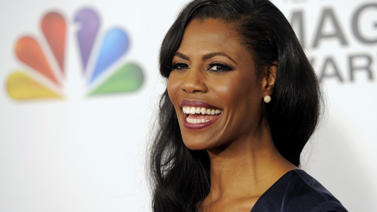Omarosa Manigault arrives at the 44th Annual NAACP Image Awards at the Shrine Auditorium in Los Angeles on Feb. 1, 2013. (Photo by Chris Pizzello/Invision/AP)